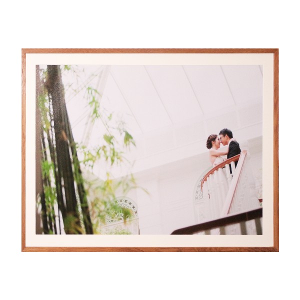 Personalized Wedding Picture Frame in Teak Wood